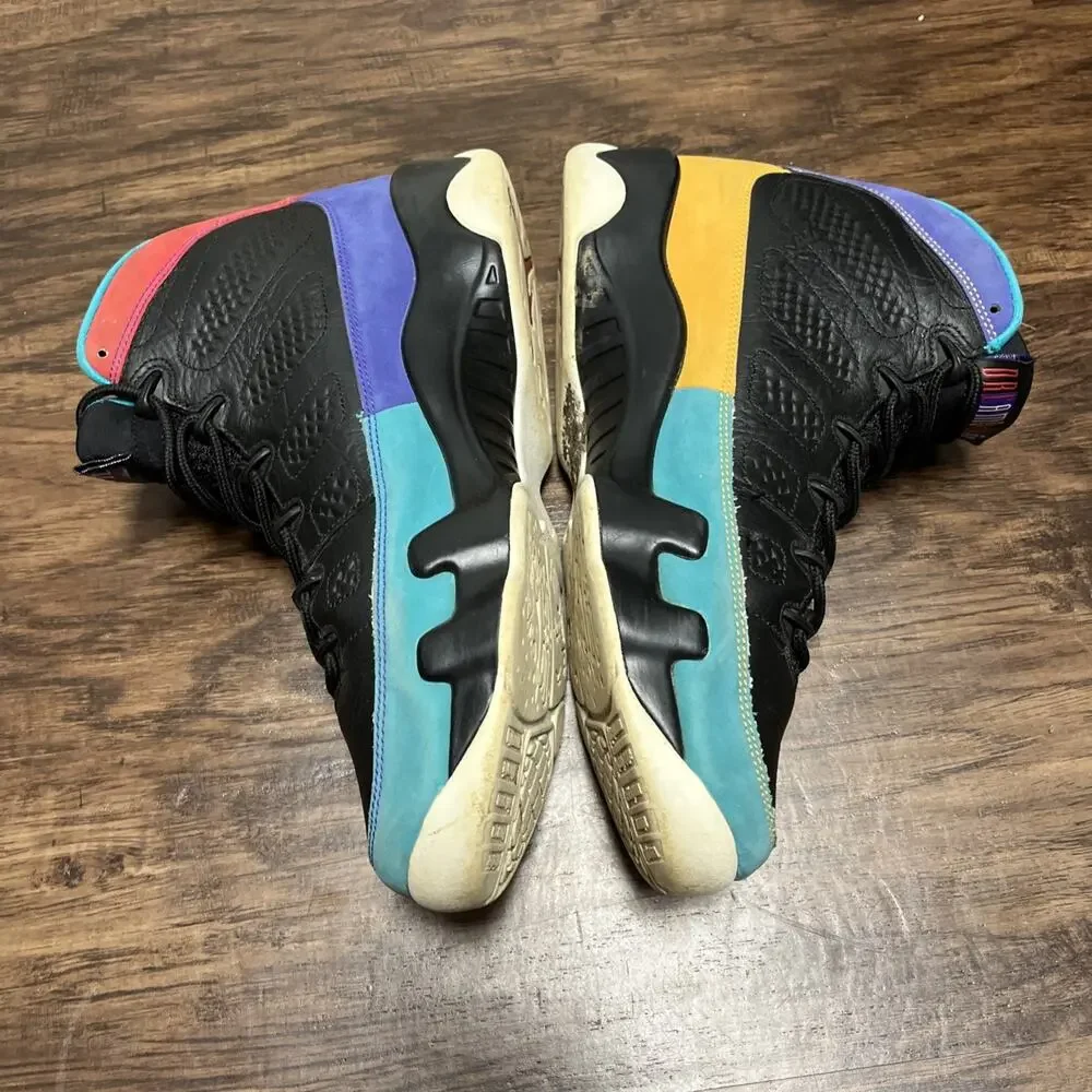 Size 9.5- Air Jordan 9 Retro Dream It, Do It Sneaker 302370 Multi Color CoShoes